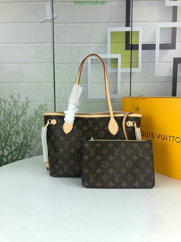 LV Bags-(4A)-Neverfull-,Code: LB1491,$: 65USD