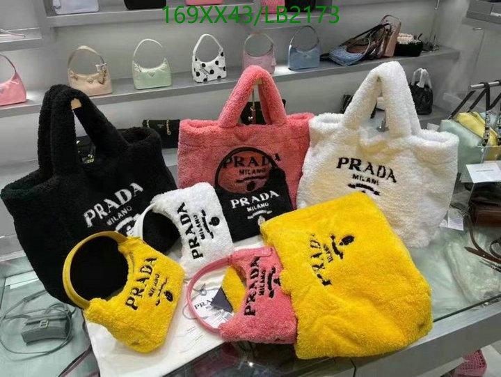 Prada Bag-(Mirror)-Handbag-,Code: LB2173,$: 169USD