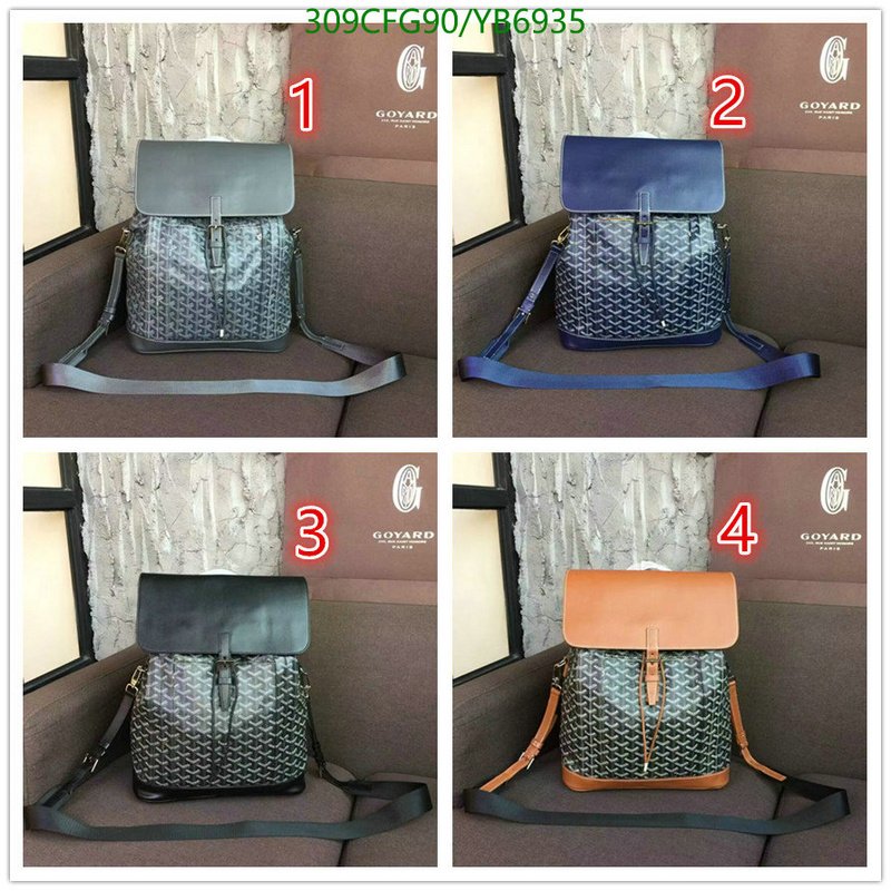 Goyard Bag-(Mirror)-Backpack-,Code: YB6935,$: 309USD