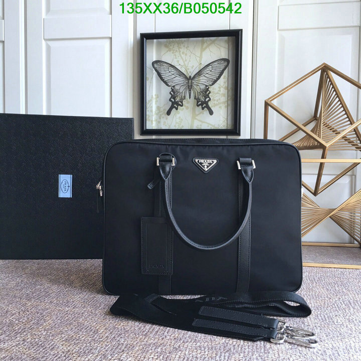 Prada Bag-(Mirror)-Handbag-,Code: B050542,$: 135USD