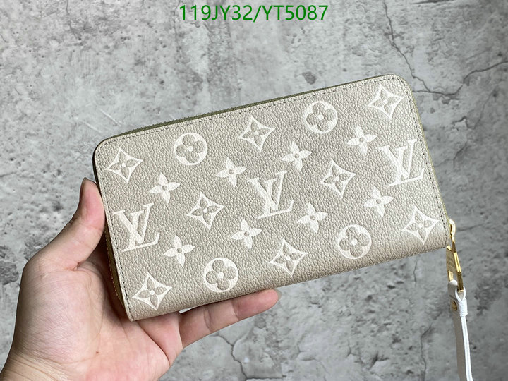 LV Bags-(Mirror)-Wallet-,Code: YT5087,$: 119USD