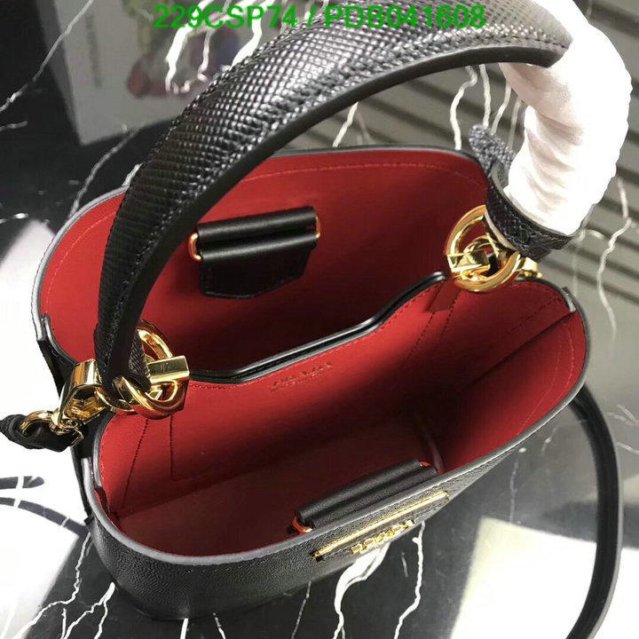 Prada Bag-(Mirror)-Diagonal-,Code: PDB041608,$: 229USD