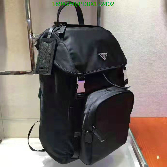 Prada Bag-(Mirror)-Backpack-,Code: PDBX102402,$: 189USD