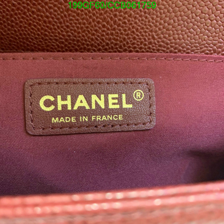 Chanel Bags -(Mirror)-Le Boy,Code: CCB061759,$: 199USD