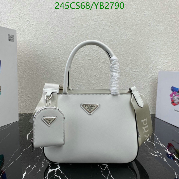 Prada Bag-(Mirror)-Handbag-,Code: YB2790,$: 245USD