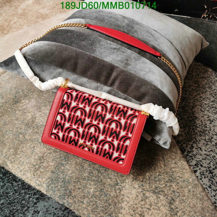 Miu Miu Bag-(Mirror)-Diagonal-,Code: MMB010714,$: 189USD