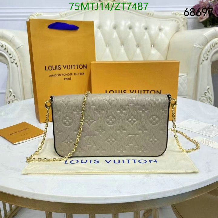 LV Bags-(4A)-Wallet-,Code: ZT7487,$: 75USD