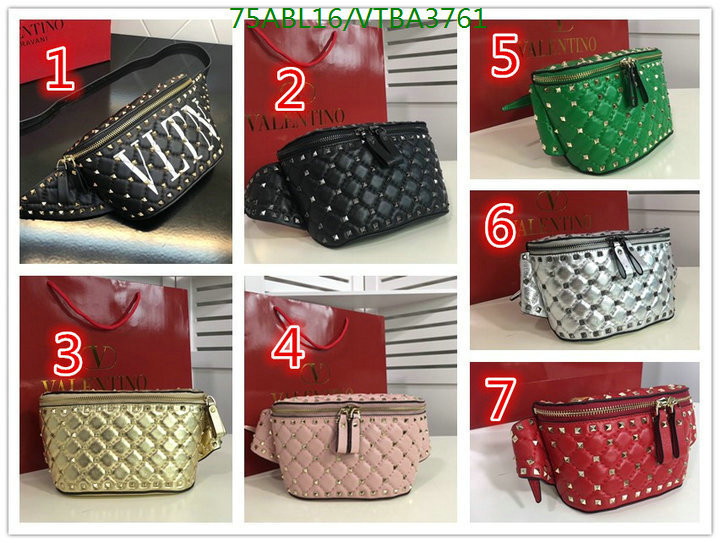 Valentino Bag-(4A)-Rockstud Spike-,Code: VTBA3761,$: 75USD