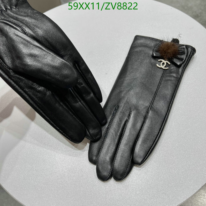 Gloves-Chanel, Code: ZV8822,$: 59USD