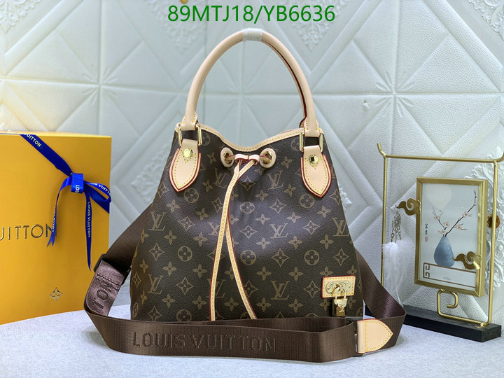 LV Bags-(4A)-Handbag Collection-,Code: YB6636,$: 89USD