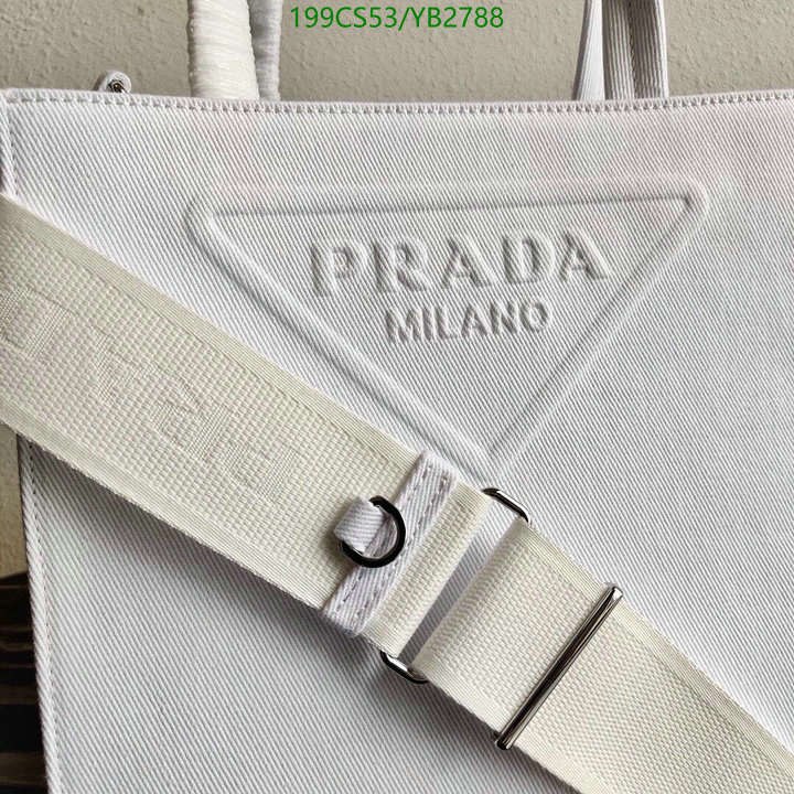 Prada Bag-(Mirror)-Diagonal-,Code: YB2788,$: 199USD