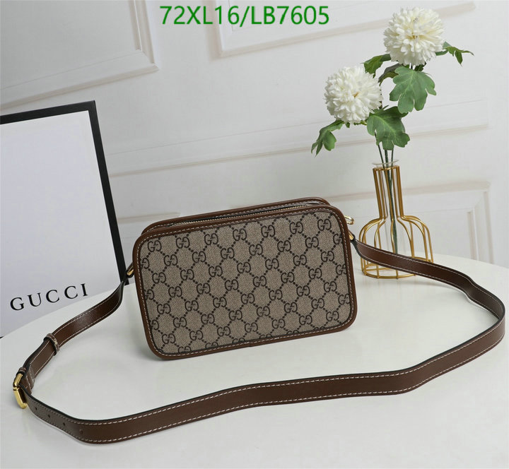 Gucci Bag-(4A)-Diagonal-,Code: LB7605,$: 72USD