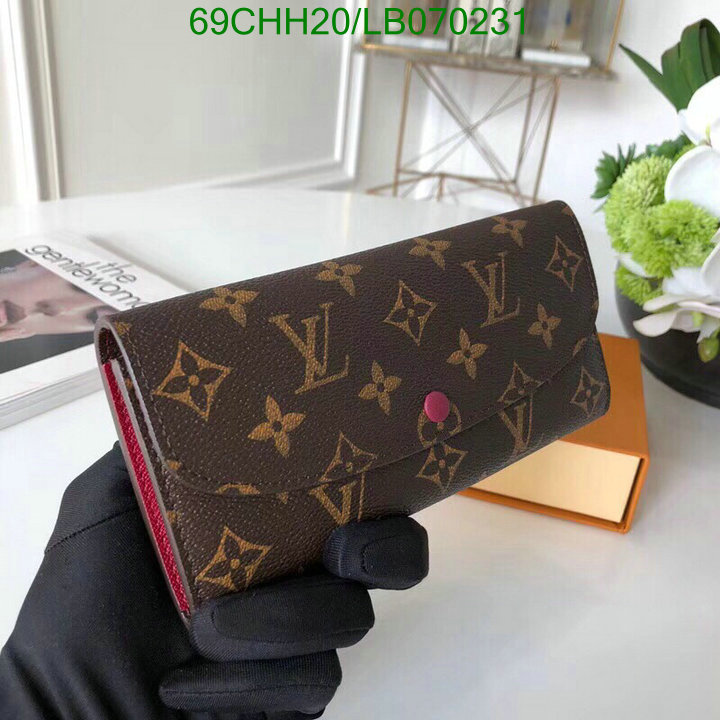 LV Bags-(Mirror)-Wallet-,Code: LB070231,$: 69USD