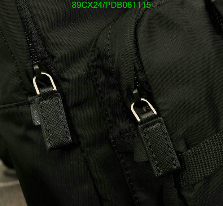 Prada Bag-(4A)-Backpack-,Code:PDB061115,$: 89USD