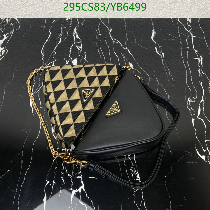 Prada Bag-(Mirror)-Diagonal-,Code: YB6499,$: 295USD