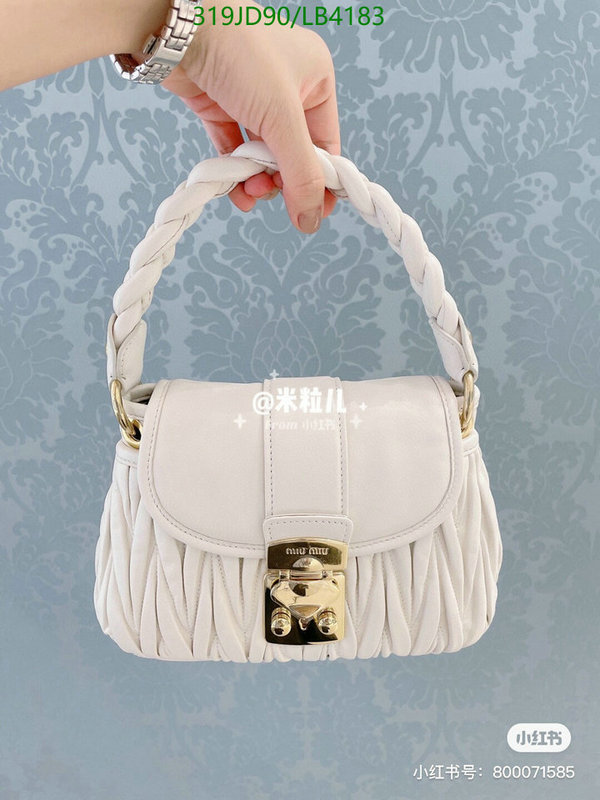 Miu Miu Bag-(Mirror)-Handbag-,Code: LB4183,$: 319USD