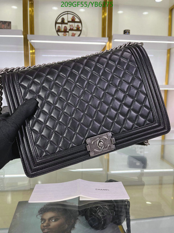 Chanel Bags -(Mirror)-Le Boy,Code: YB6375,$: 209USD