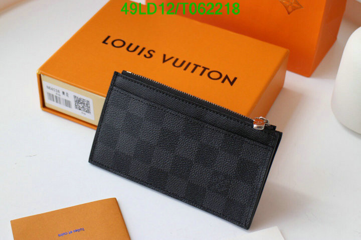 LV Bags-(Mirror)-Wallet-,Code: T062218,$: 49USD