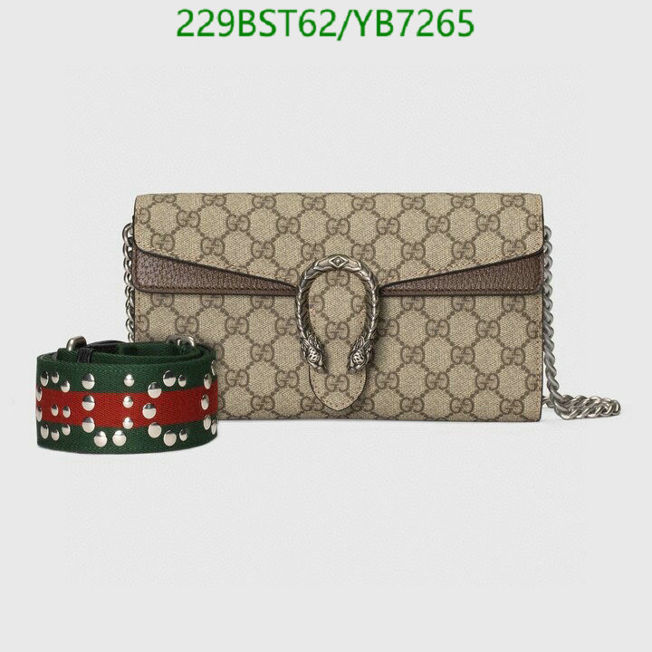 Gucci Bag-(Mirror)-Dionysus-,Code: YB7265,$: 229USD