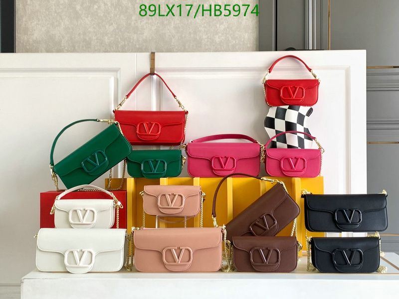 Valentino Bag-(4A)-LOC-V Logo ,Code: HB5974,$: 89USD