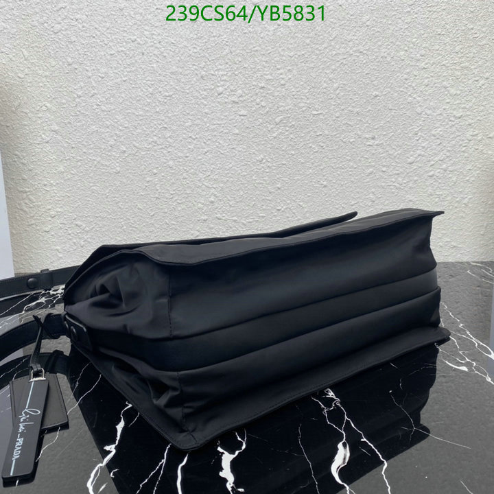 Prada Bag-(Mirror)-Diagonal-,Code: YB5831,$: 239USD
