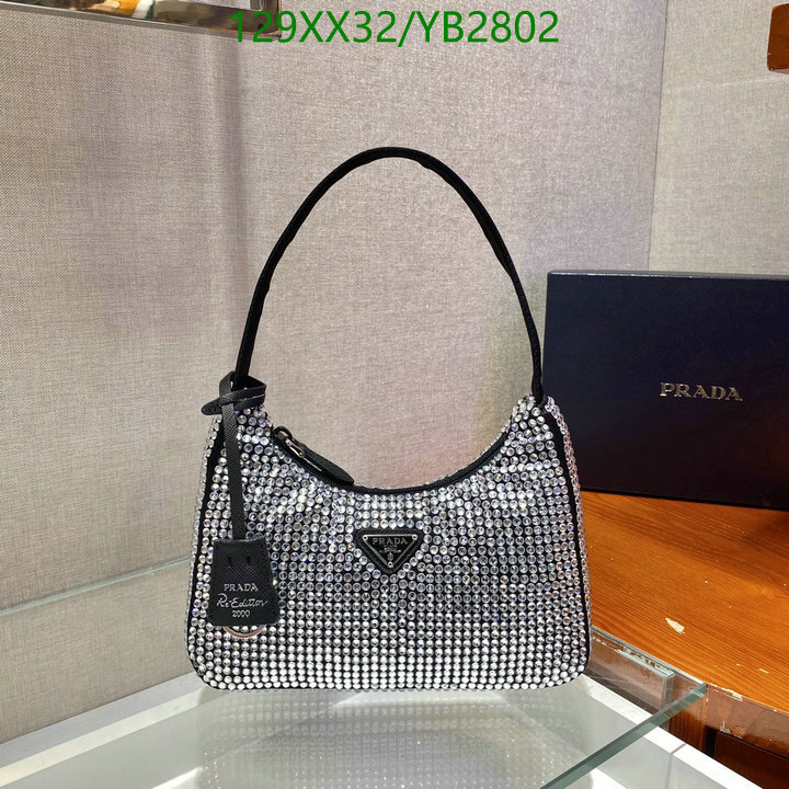 Prada Bag-(Mirror)-Re-Edition 2000,Code: YB2802,$: 129USD