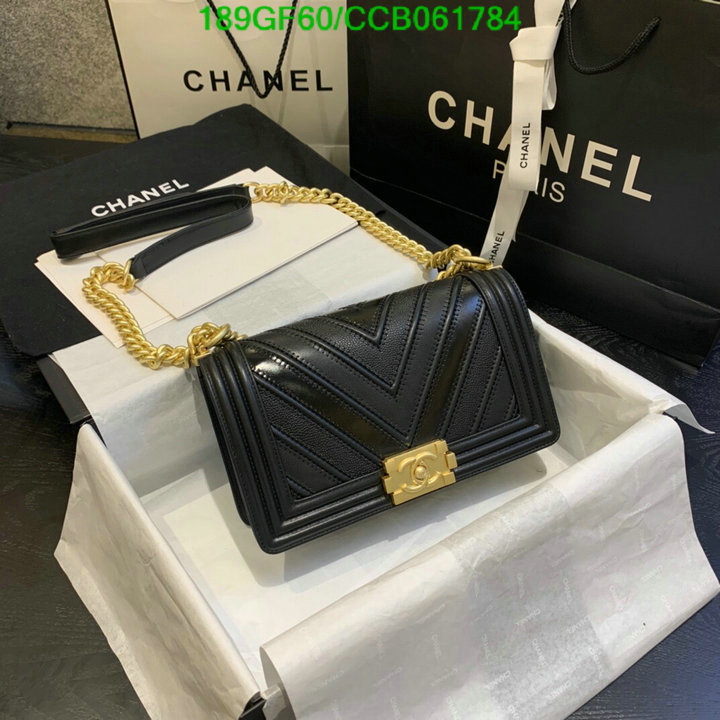 Chanel Bags -(Mirror)-Le Boy,Code: CCB061787,$: 189USD