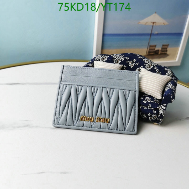 Miu Miu Bag-(Mirror)-Wallet-,Code: YT174,$: 75USD