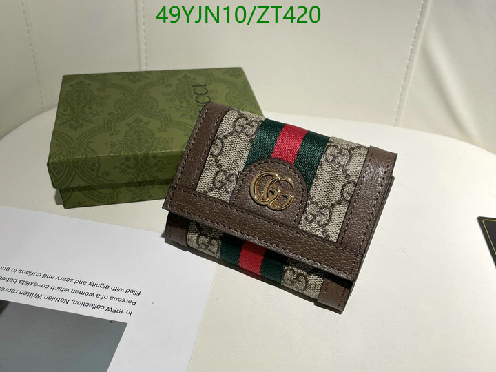 Gucci Bag-(4A)-Wallet-,Code: ZT420,$: 49USD