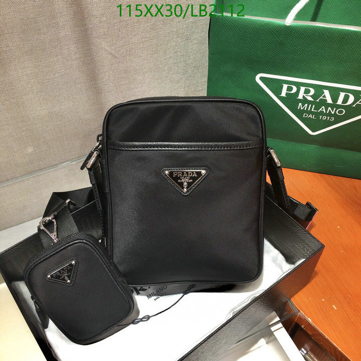 Prada Bag-(Mirror)-Diagonal-,Code: LB2112,$: 115USD