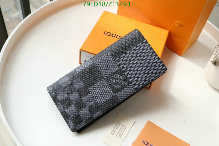 LV Bags-(Mirror)-Wallet-,Code: ZT1493,$: 79USD