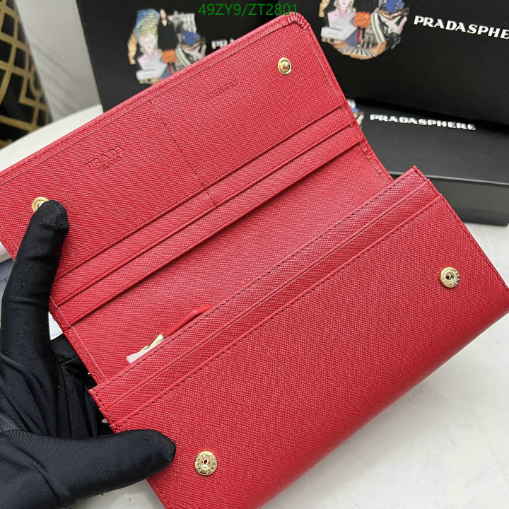 Prada Bag-(4A)-Wallet-,Code: ZT2801,$: 49USD