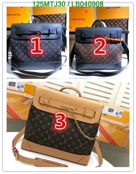 LV Bags-(4A)-Backpack-,Code: LB040908,$: 125USD