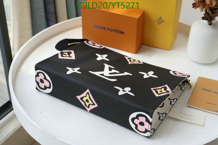 LV Bags-(Mirror)-Wallet-,Code: YT5271,$: 89USD