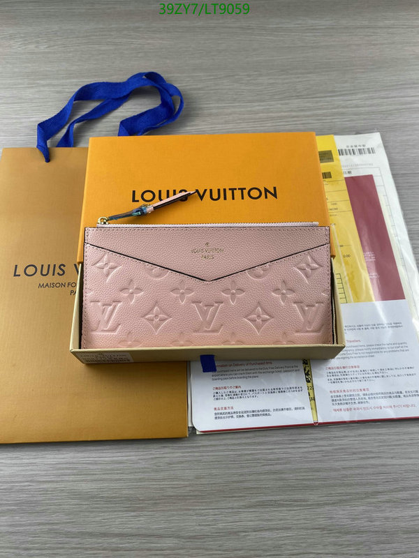 LV Bags-(4A)-Wallet-,Code: LT9059,$: 39USD