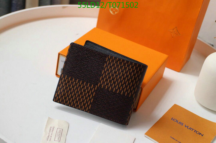 LV Bags-(Mirror)-Wallet-,Code: T071502,$: 55USD