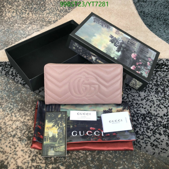 Gucci Bag-(Mirror)-Wallet-,Code: YT7281,$: 99USD