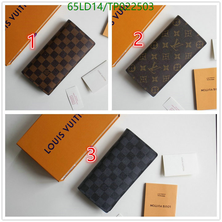 LV Bags-(Mirror)-Wallet-,Code: TP022503,$: 65USD