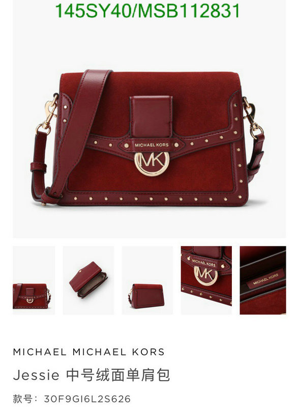 Michael Kors Bag-(Mirror)-Diagonal-,Code: MSB112831,$: 145USD