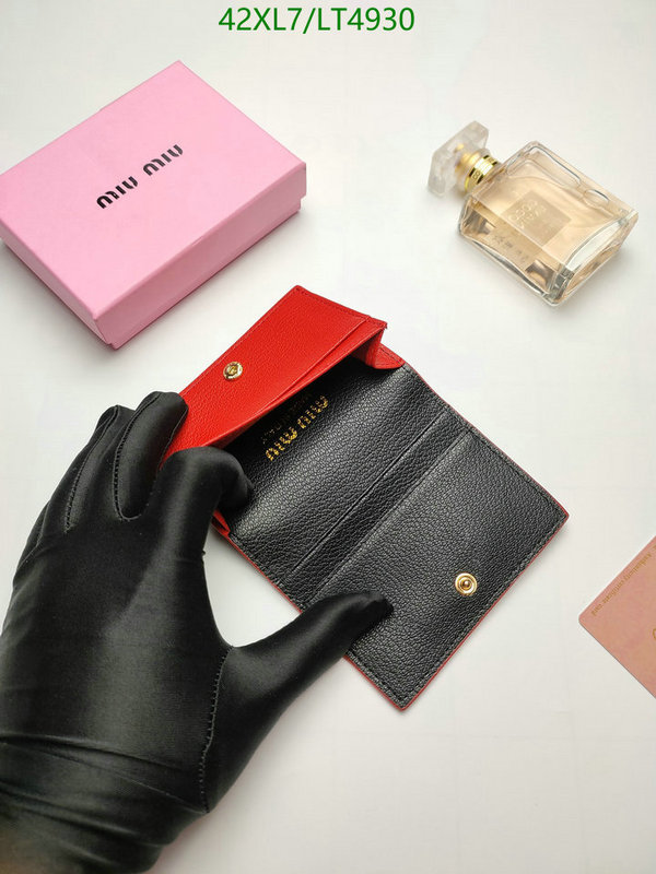 Miu Miu Bag-(4A)-Wallet-,Code: LT4930,$: 42USD