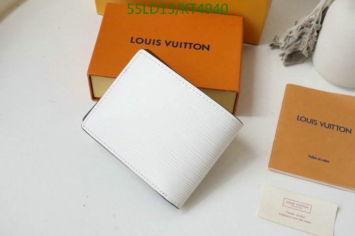 LV Bags-(Mirror)-Wallet-,Code: KT4940,$: 55USD