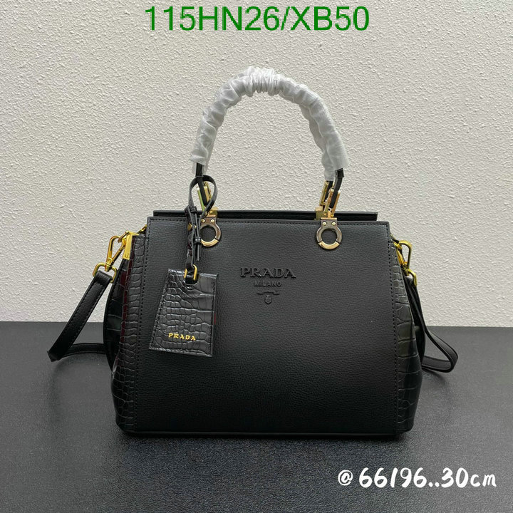 Prada Bag-(4A)-Handbag-,Code: XB50,$: 115USD