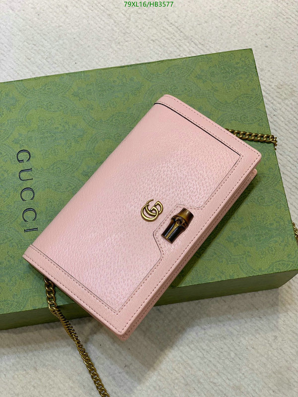 Gucci Bag-(4A)-Diagonal-,Code: HB3577,$: 79USD