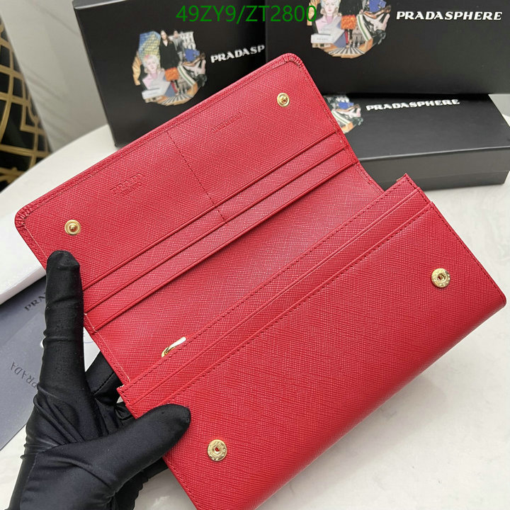 Prada Bag-(4A)-Wallet-,Code: ZT2800,$: 49USD