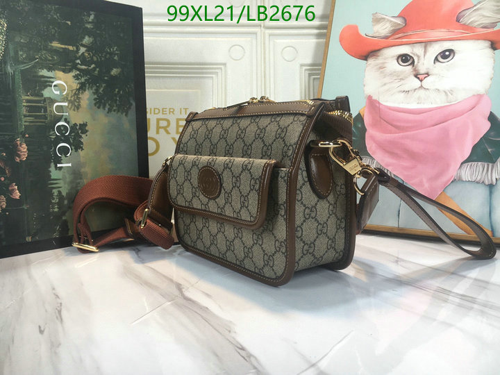 Gucci Bag-(4A)-Diagonal-,Code: LB2676,$: 99USD