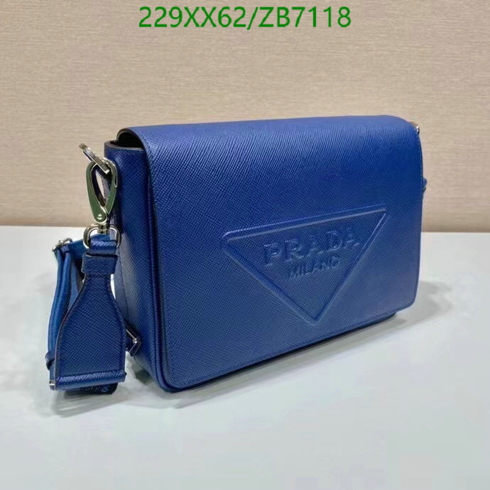 Prada Bag-(Mirror)-Diagonal-,Code: ZB7118,$: 229USD