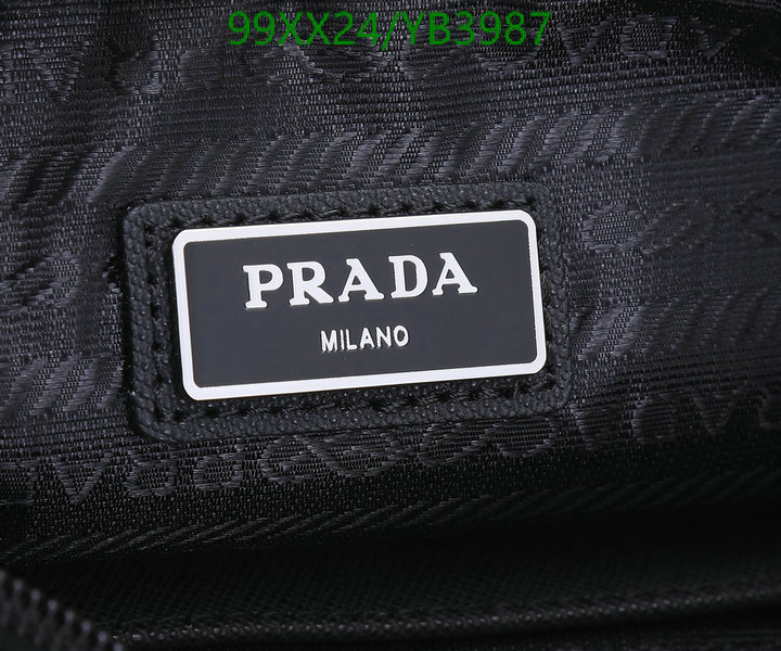 Prada Bag-(Mirror)-Clutch-,Code: YB3987,$: 99USD