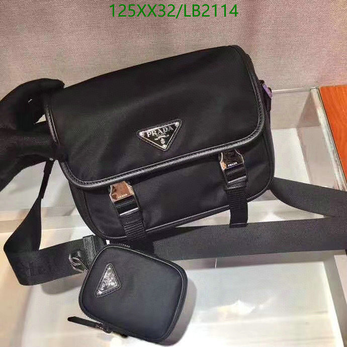 Prada Bag-(Mirror)-Diagonal-,Code: LB2114,$: 125USD