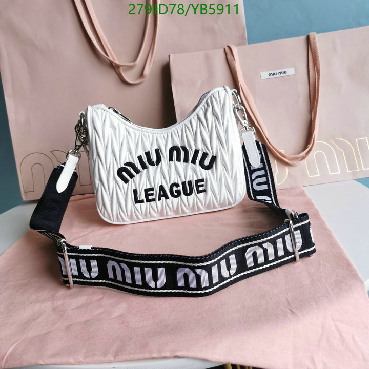 Miu Miu Bag-(Mirror)-Diagonal-,Code: YB5911,$: 279USD