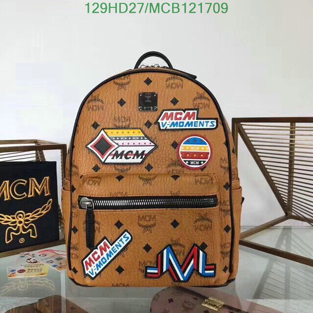 MCM Bag-(Mirror)-Backpack-,Code: MCB121709,$: 129USD